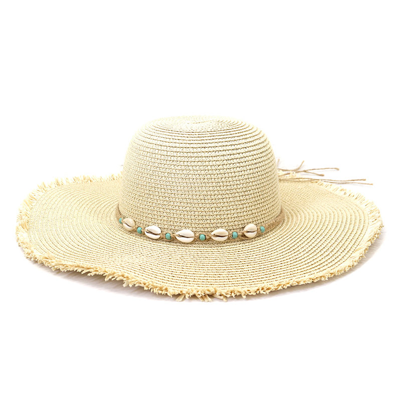 Eleganten Shell Band Beach Lady Floppy Sombrero